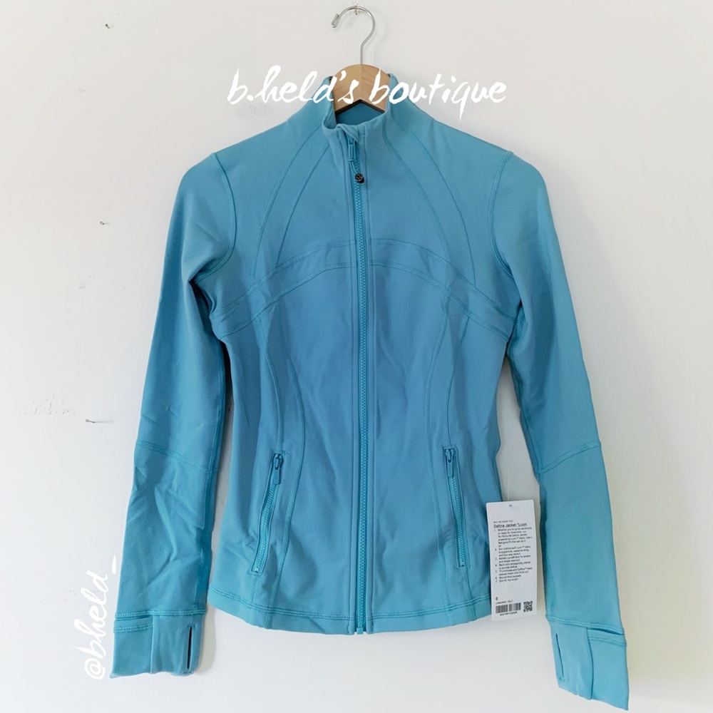 lululemon Define Jacket *Luon in Tidal Teal Blue Size 6 Brand New NWT